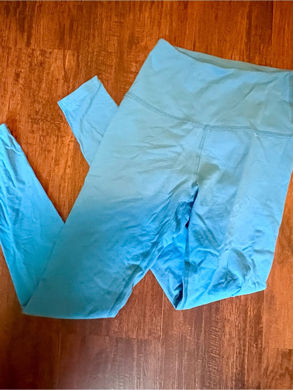 Beyond Yoga Pants Teal Blue High-Waist Leggings - Picture 1 of 5